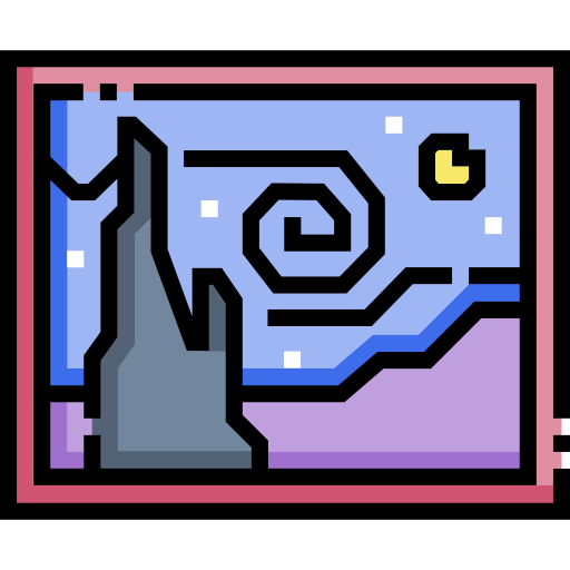 icon of starry night painting