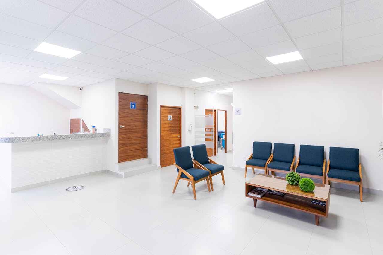 view of hospital waiting area view of hospital waiting area