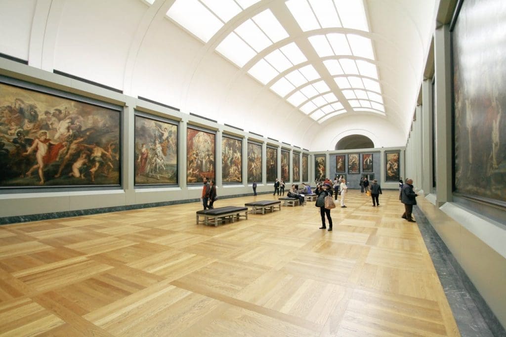 image of a museum gallery with people