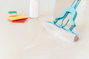 cleaning solutions on flooring