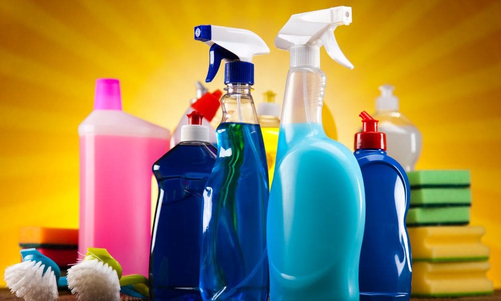 image of various cleaning solutions