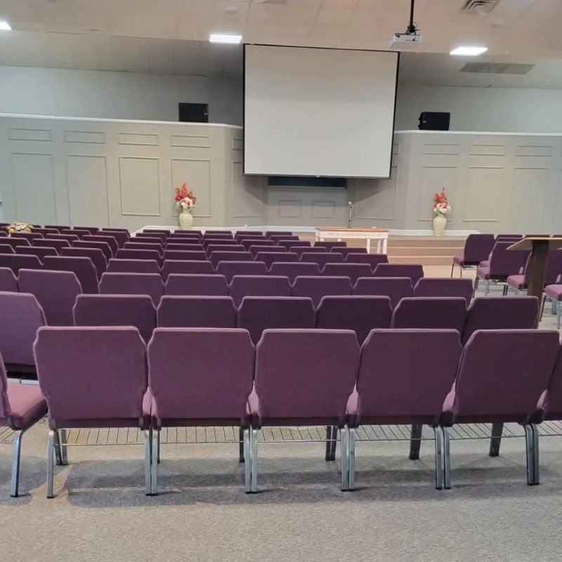 Cleaning church pews in Fort Worth Church