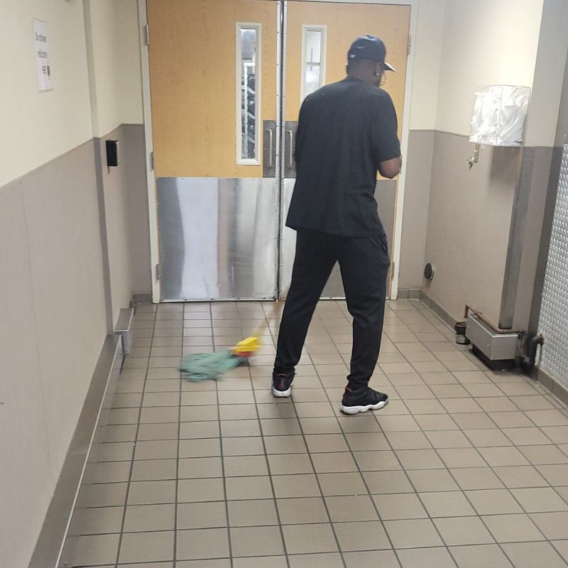 Floor cleaning in healthcare clinic in Arlington TX Floor cleaning in healthcare clinic in Arlington TX