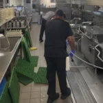 Cleaning grease traps and tile floors in kitchen - Arlington TX