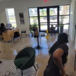 Floor cleaning and window cleaning in Lancaster office space