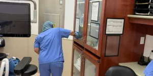 Nurse station at hospital in Dallas