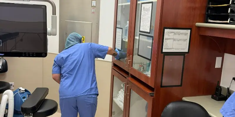 Nurse station at hospital in Dallas