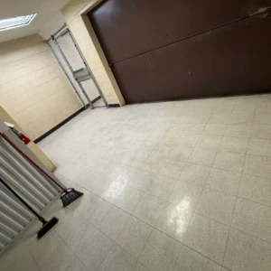 Floor cleaning before - stair wellstorage facility - Craddocks Cleaning