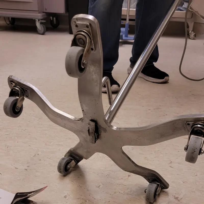Medical equipment - after cleaning and restoring image IV Poles