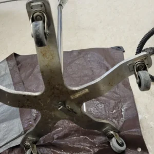 Medical equipment - before cleaning and restoring IV Poles
