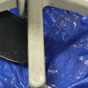 Medical equipment - before cleaning and restoring mobile workstations (WOWs) legs
