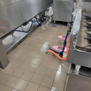 Floor tile and grout cleaning in Arlington tx food retail store - After picture