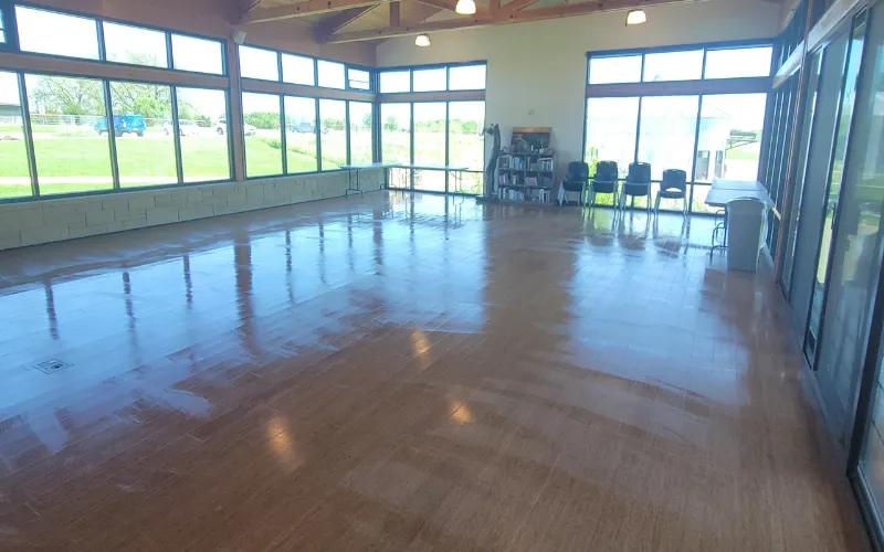 1,500 sq ft. hardwood floor cleaning in Arlington Church