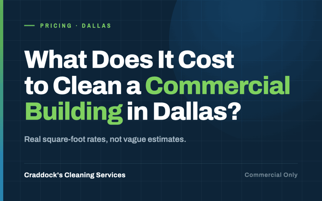 What does it cost to clean a commercial building in dallas